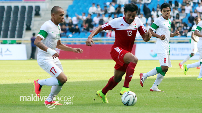 Shafiu started the game against Indonesia today. (Photo: Shimaaz Ali)